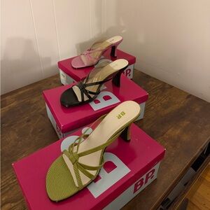 BP Women's Multi-Color Strappy Heels